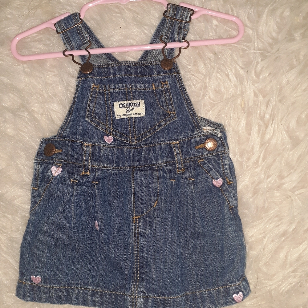 Girls 6m OshKosh jean overall dress